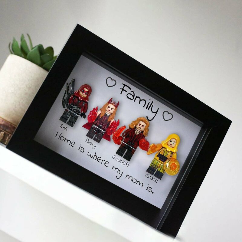 "Home Is Where My Mom is" Personalized Superhero Frame