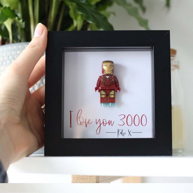 "I Love You 3000" Personalized Superhero Frame