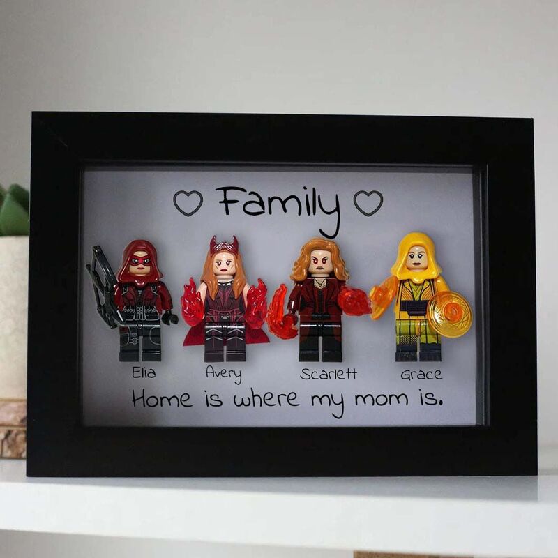 "Home Is Where My Mom is" Personalized Superhero Frame
